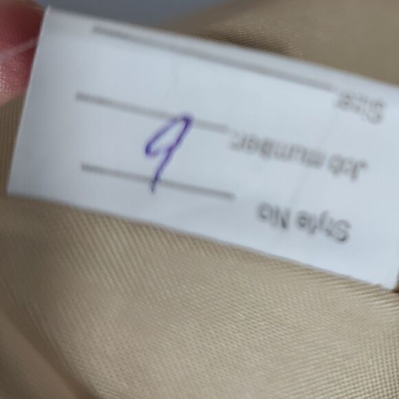 Cream Chiffon Wedding Dress size small - Picture 5 of 8